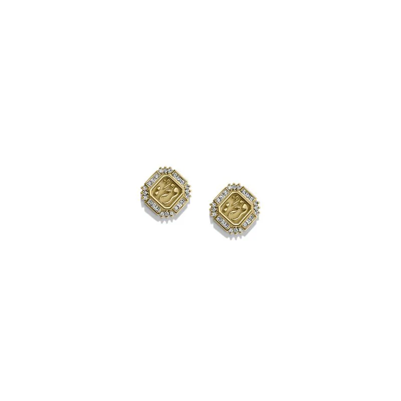 Joyful button earrings