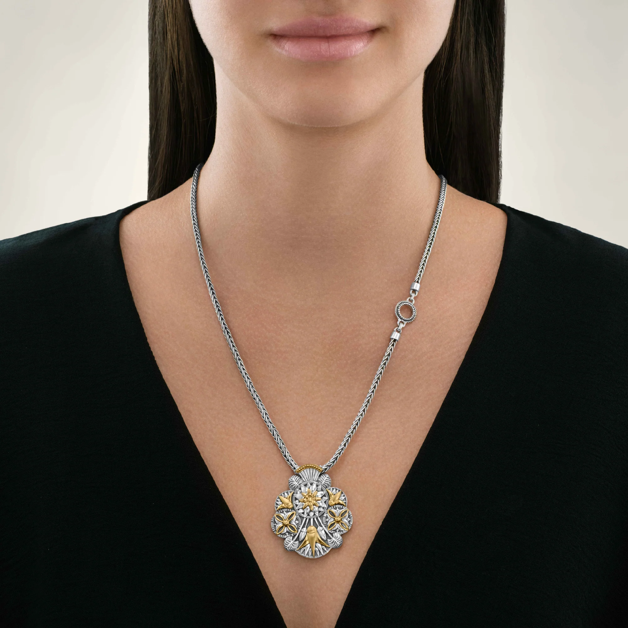 Lotus Bouquet Necklace - Image 2