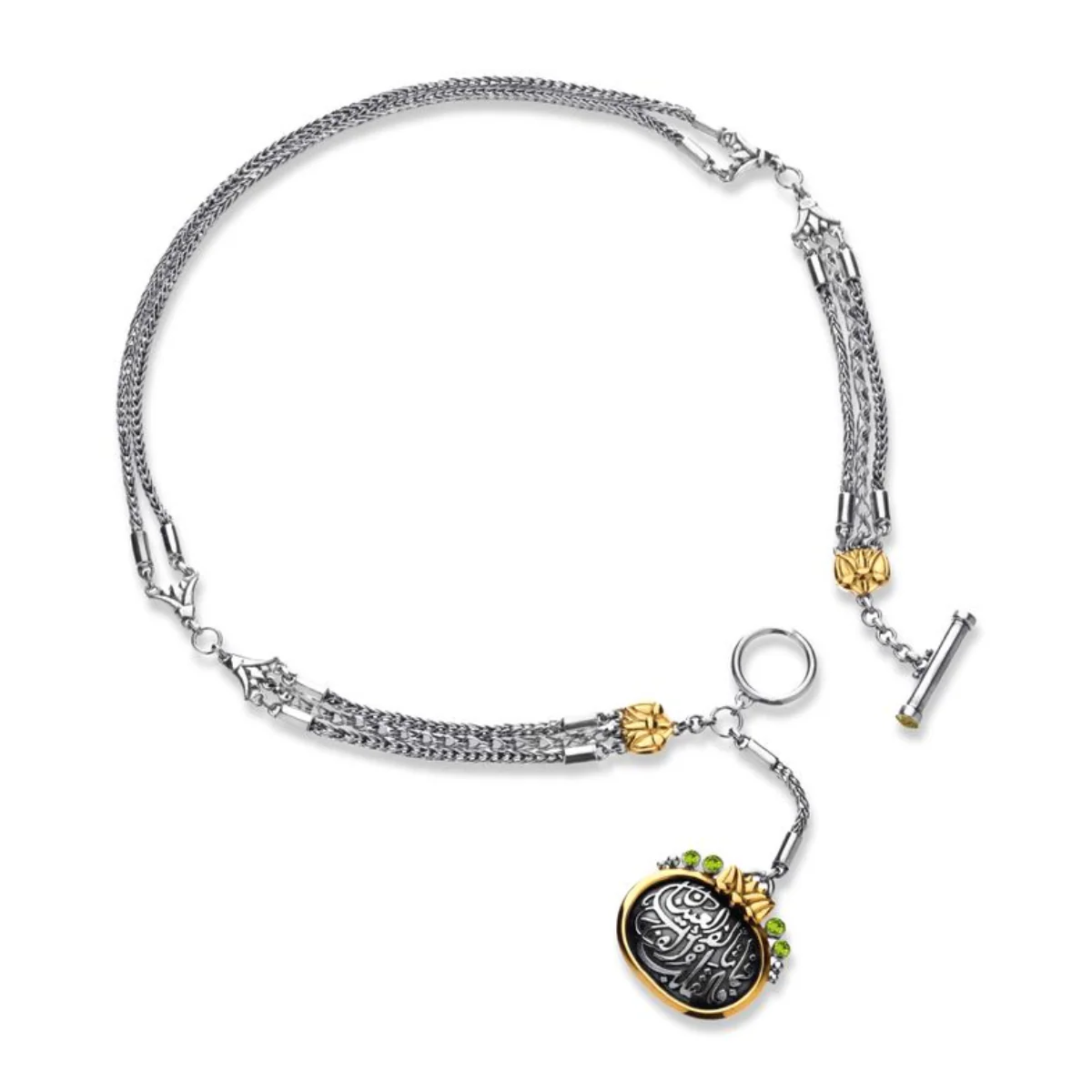 Multi-Chain T-Lock Necklace - Image 2