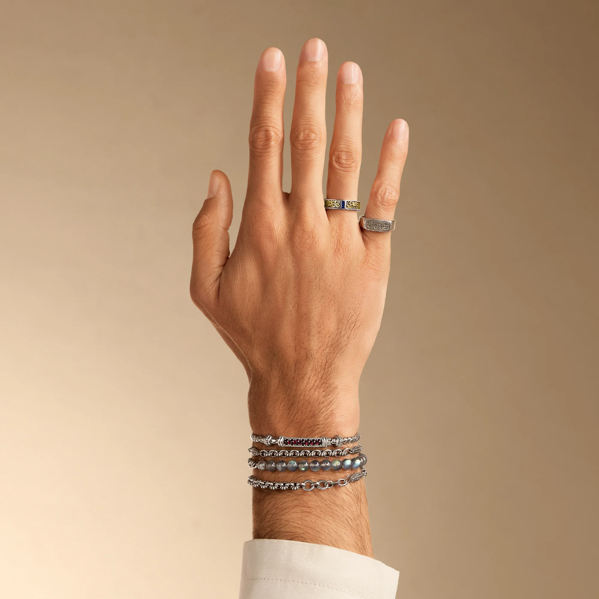 Silver Braided Bangle - Image 2