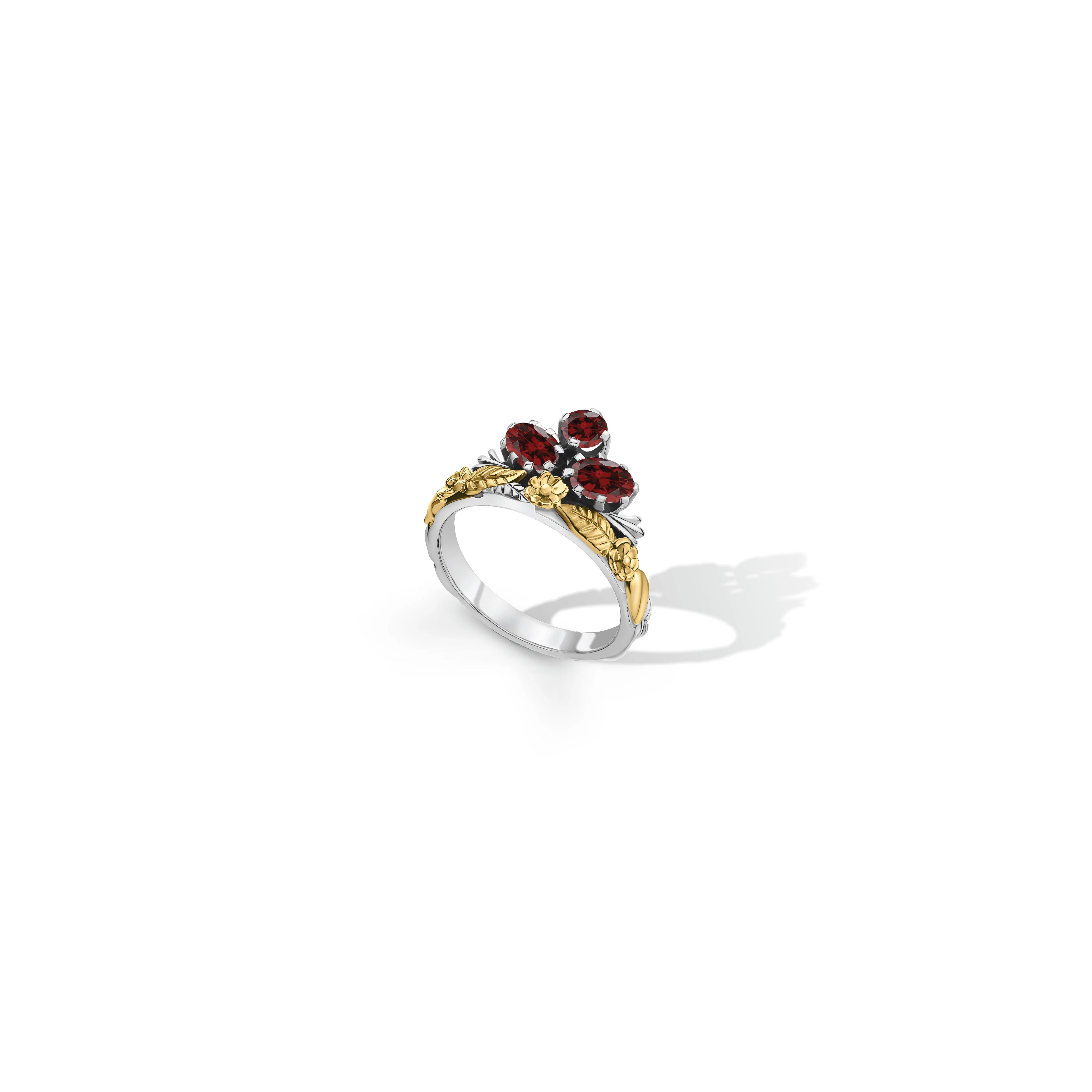 Stone Floral Ring