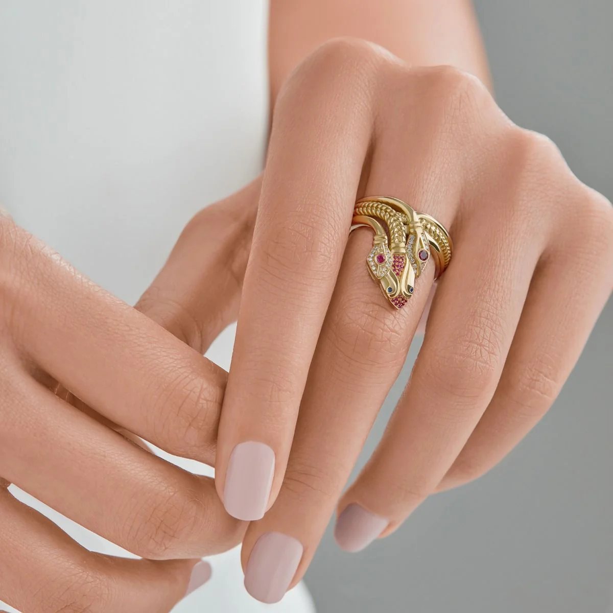 Three-headed Snake Ring - Image 3